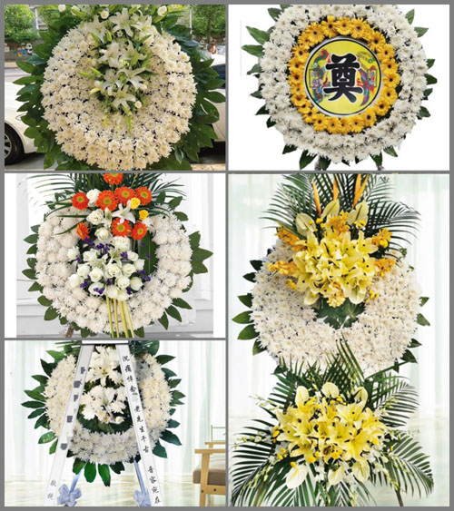 北京顺义区北石槽镇下西市村花圈速递